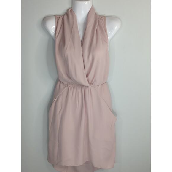 Aritzia Wilfred Blush Pink Sabine Faux Wrap Dress Womens Small Outdoor Causal - Picture 3 of 13